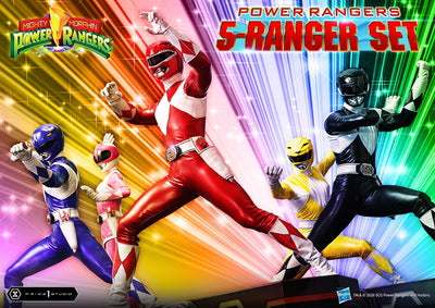 Mighty Morphin Power Rangers (Regular) 5-Ranger 1/4 Scale Statue Set