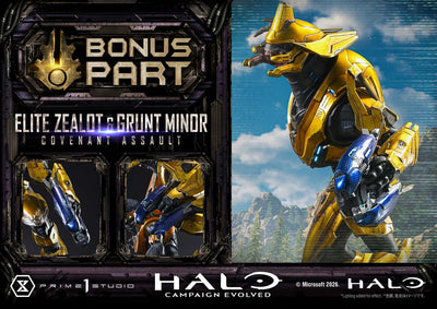 Halo: Campaign Evolved - Elite Zealot & Grunt Minor: Covenant Assault (Bonus) 1/4 Scale Statue