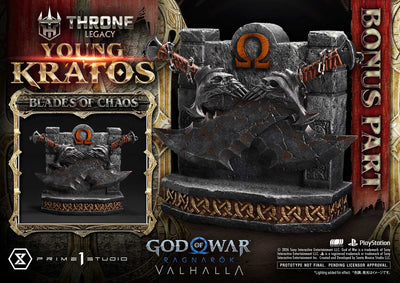 God of War Ragnarök: Valhalla - Master Thyself Kratos & Young Kratos (Bonus) 1/3 Scale Statue Set
