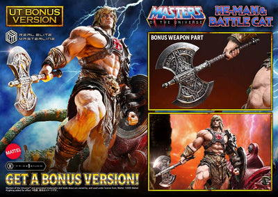 Masters Of The Universe: He-Man & Battle Cat Ultimate Bonus Version 1/4 Scale Statue