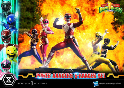 Mighty Morphin Power Rangers (Regular) 5-Ranger 1/4 Scale Statue Set