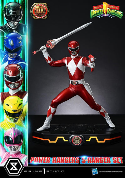 Mighty Morphin Power Rangers (Deluxe Bonus) 5-Ranger 1/4 Scale Statue Set