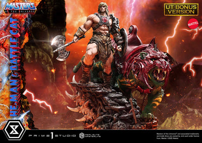 Masters Of The Universe: He-Man & Battle Cat Ultimate Bonus Version 1/4 Scale Statue