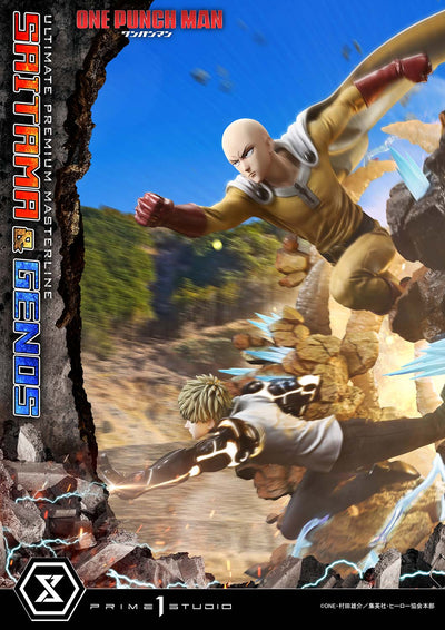 One Punch Man - Saitama & Genos (Regular) 1/4 Scale Statue