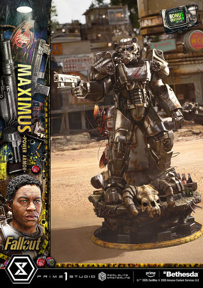 Fallout - Maximus Power Armor (Deluxe Bonus) 1/4 Scale Statue