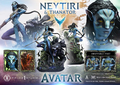 Avatar - Neytiri & Thanator (Regular) 1/4 Scale Statue