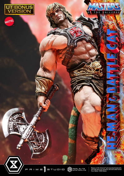 Masters Of The Universe: He-Man & Battle Cat Ultimate Bonus Version 1/4 Scale Statue