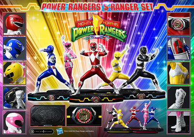 Mighty Morphin Power Rangers (Regular) 5-Ranger 1/4 Scale Statue Set