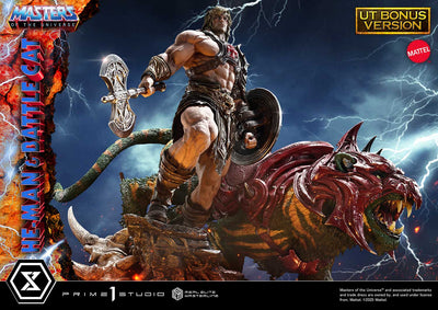 Masters Of The Universe: He-Man & Battle Cat Ultimate Bonus Version 1/4 Scale Statue