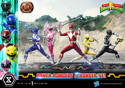 Mighty Morphin Power Rangers (Deluxe Bonus) 5-Ranger 1/4 Scale Statue Set
