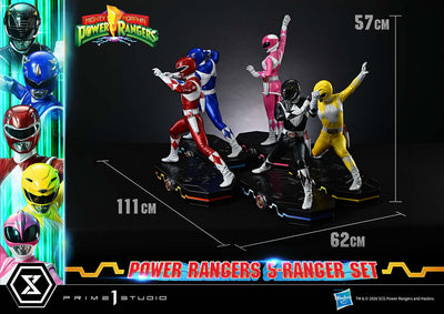 Mighty Morphin Power Rangers (Regular) 5-Ranger 1/4 Scale Statue Set