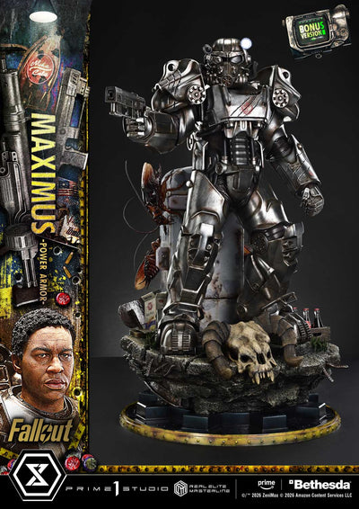 Fallout - Maximus Power Armor (Deluxe Bonus) 1/4 Scale Statue