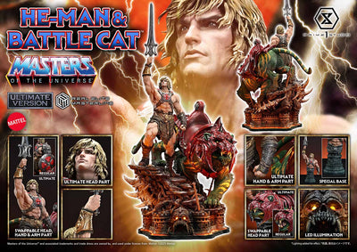 Masters Of The Universe: He-Man & Battle Cat Ultimate Bonus Version 1/4 Scale Statue