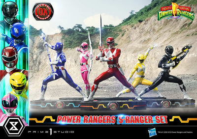 Mighty Morphin Power Rangers (Deluxe Bonus) 5-Ranger 1/4 Scale Statue Set