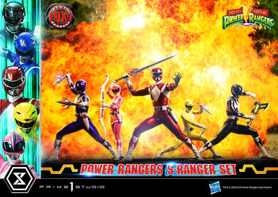 Mighty Morphin Power Rangers (Deluxe) 5-Ranger 1/4 Scale Statue Set