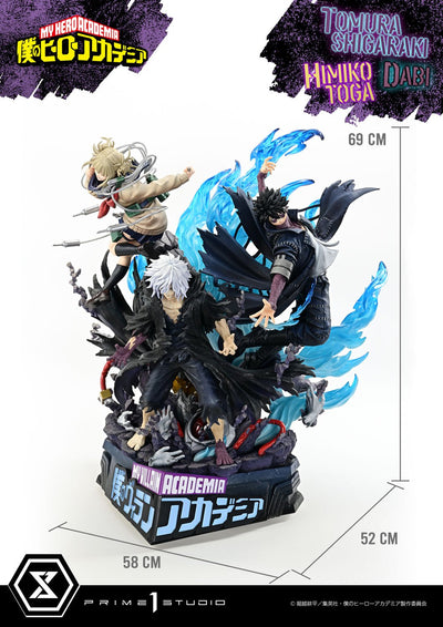 My Hero Academia - Tomura Shigaraki, Dabi, and Himiko Toga (Deluxe) 1/4 Scale Statue