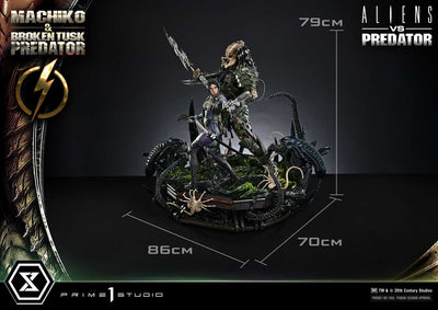 Aliens vs. Predator - Machiko & Broken Tusk Predator (Regular) 1/4 Scale Statue