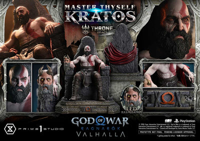 God of War Ragnarök: Valhalla - Master Thyself Kratos & Young Kratos (Regular) 1/3 Scale Statue Set