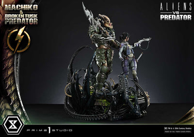 Aliens vs. Predator - Machiko & Broken Tusk Predator (Regular) 1/4 Scale Statue
