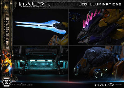 Halo: Campaign Evolved - Elite Zealot & Grunt Minor: Covenant Assault (Regular) 1/4 Scale Statue