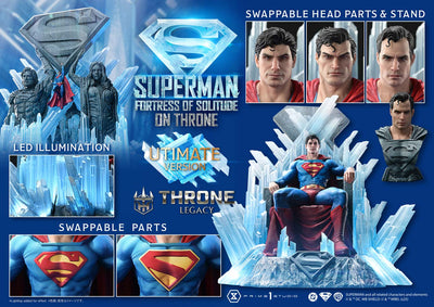 Superman Fortress of Solitude on Throne (Ultimate) 1/4 Scale Statue