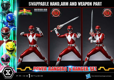 Mighty Morphin Power Rangers (Deluxe Bonus) 5-Ranger 1/4 Scale Statue Set