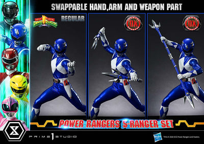 Mighty Morphin Power Rangers (Deluxe Bonus) 5-Ranger 1/4 Scale Statue Set