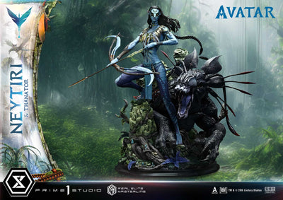 Avatar - Neytiri & Thanator (Deluxe Bonus) 1/4 Scale Statue