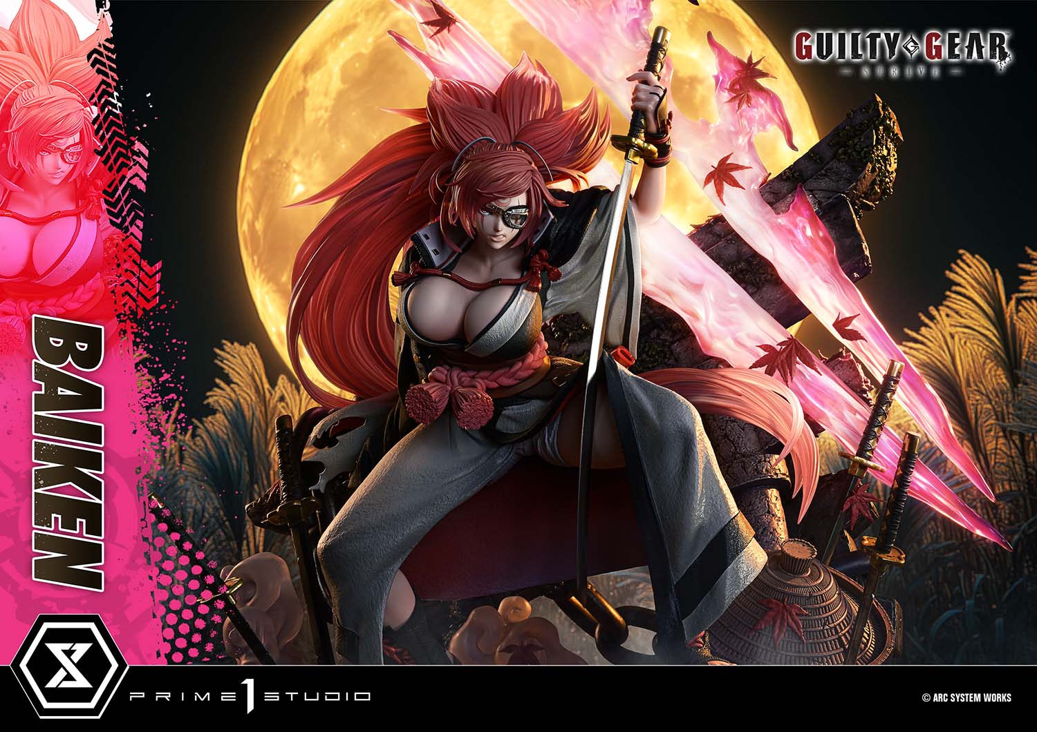guilty gear baiken Guilty Gear -Strive- -Baiken (Bonus) 1/4 Scale Statue