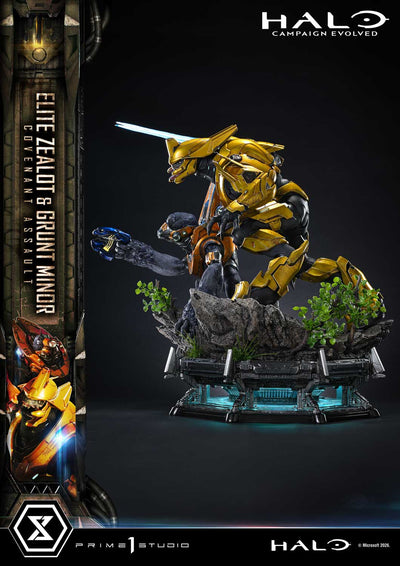 Halo: Campaign Evolved - Elite Zealot & Grunt Minor: Covenant Assault (Regular) 1/4 Scale Statue