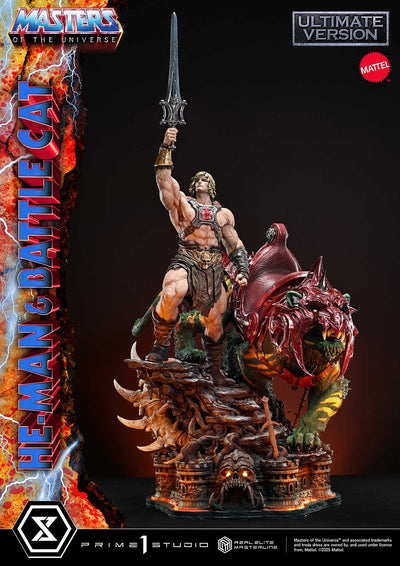 Masters Of The Universe: He-Man & Battle Cat Ultimate Bonus Version 1/4 Scale Statue
