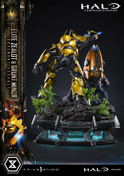 Halo: Campaign Evolved - Elite Zealot & Grunt Minor: Covenant Assault (Regular) 1/4 Scale Statue
