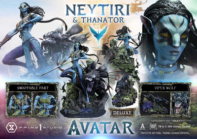 Avatar - Neytiri & Thanator (Deluxe) 1/4 Scale Statue