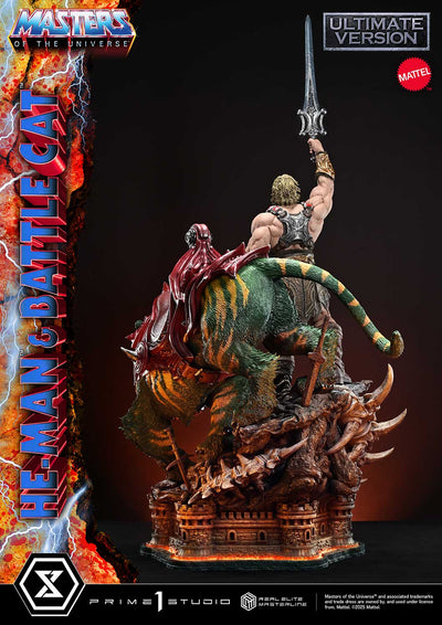 Masters Of The Universe: He-Man & Battle Cat Ultimate Bonus Version 1/4 Scale Statue