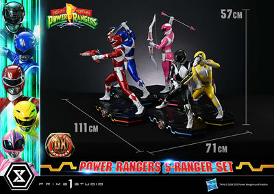 Mighty Morphin Power Rangers (Deluxe) 5-Ranger 1/4 Scale Statue Set