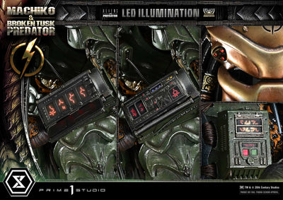Aliens vs. Predator - Machiko & Broken Tusk Predator (Deluxe Bonus) 1/4 Scale Statue