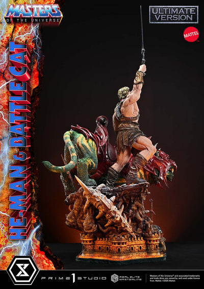 Masters Of The Universe: He-Man & Battle Cat Ultimate Bonus Version 1/4 Scale Statue