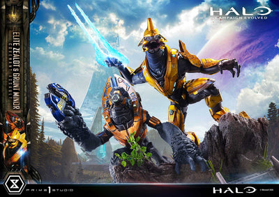 Halo: Campaign Evolved - Elite Zealot & Grunt Minor: Covenant Assault (Bonus) 1/4 Scale Statue