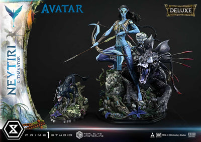 Avatar - Neytiri & Thanator (Deluxe) 1/4 Scale Statue