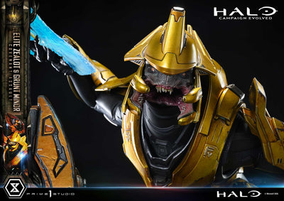Halo: Campaign Evolved - Elite Zealot & Grunt Minor: Covenant Assault (Regular) 1/4 Scale Statue