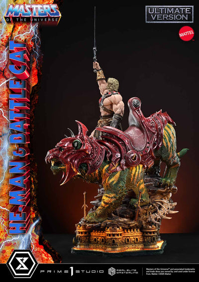 Masters Of The Universe: He-Man & Battle Cat Ultimate Bonus Version 1/4 Scale Statue