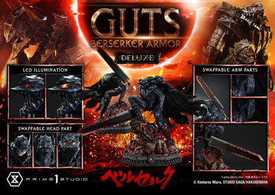Berserk - Grunbeld vs. Guts - Guts, Berserker Armor (Deluxe Bonus) 1/4 Scale Statue