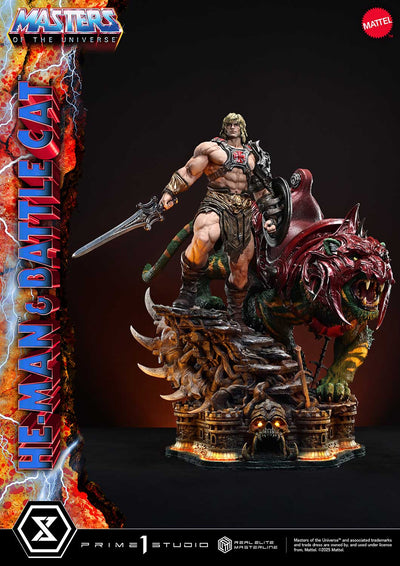 Masters Of The Universe: He-Man & Battle Cat Ultimate Bonus Version 1/4 Scale Statue