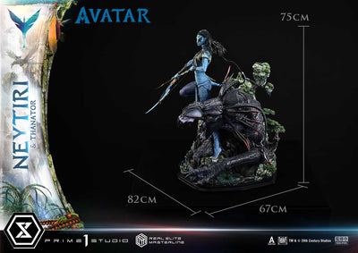 Avatar - Neytiri & Thanator (Deluxe Bonus) 1/4 Scale Statue