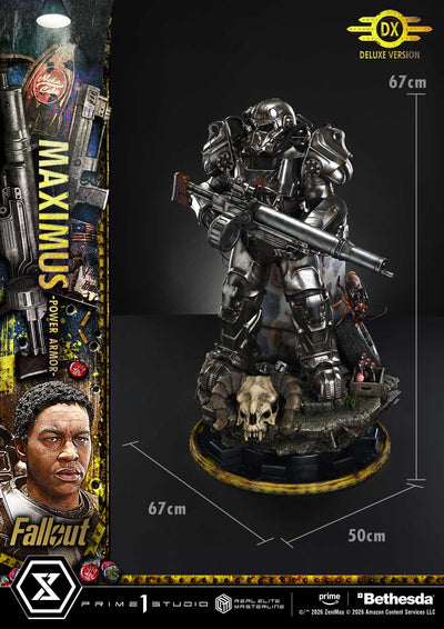 Fallout - Maximus Power Armor (Deluxe Bonus) 1/4 Scale Statue
