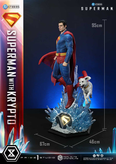 Superman (2025) - Superman with Krypto (Regular) 1/3 Scale Statue