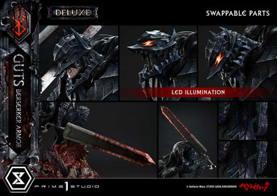 Berserk - Grunbeld vs. Guts - Guts, Berserker Armor (Deluxe Bonus) 1/4 Scale Statue