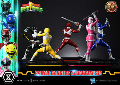 Mighty Morphin Power Rangers (Deluxe) 5-Ranger 1/4 Scale Statue Set