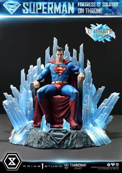 Superman Fortress of Solitude on Throne (Ultimate Bonus) 1/4 Scale Statue