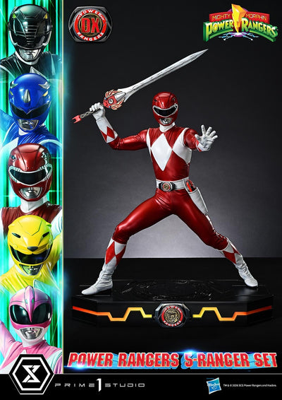 Mighty Morphin Power Rangers (Deluxe) 5-Ranger 1/4 Scale Statue Set
